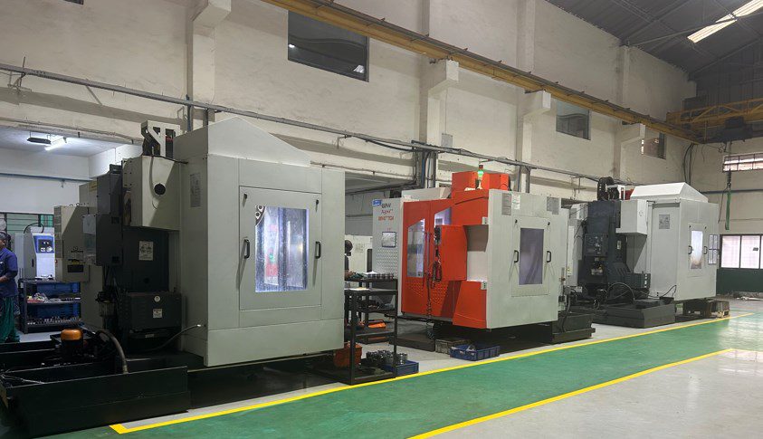 Components in production on the shop floor